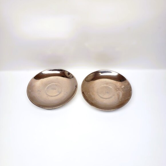 TLB Limoges Unique La Cremaillere Saucer Lot x2 Mirror 1929-1939 Set Touze Vtg - Picture 2 of 9